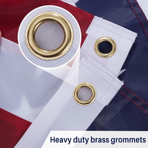 AMZFLAG 2026 250 Anniversary USA Flag 3X5 ft, Embroidered 1776 2026 American Betsy Ross Flags for 250th Anniversary Outside, Bennington 13 Colonies US 250 American Flag with 2 Brass Grommets