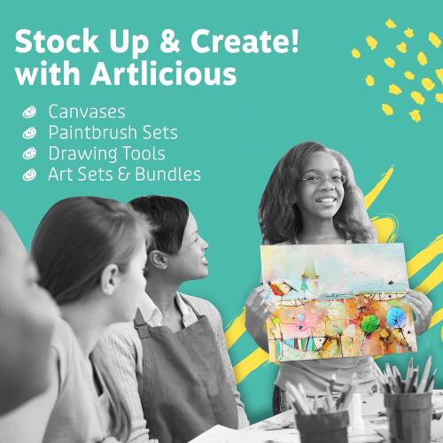 Artlicious 1000 Pcs Wooden Craft Sticks, Popsicle Sticks for Crafts, Icecream Stick, Wooden Sticks, Wax Stick, Tongue Depressors Wood Craft