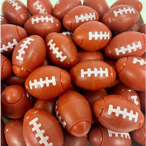 GIFTEXPRESS Football Fidget Spinners - 36 Piece Brown Color Kids 2 Party Favor Toys - Bulk Mini Foot Ball Stress Toy for Boys & Girls Birthday Gift