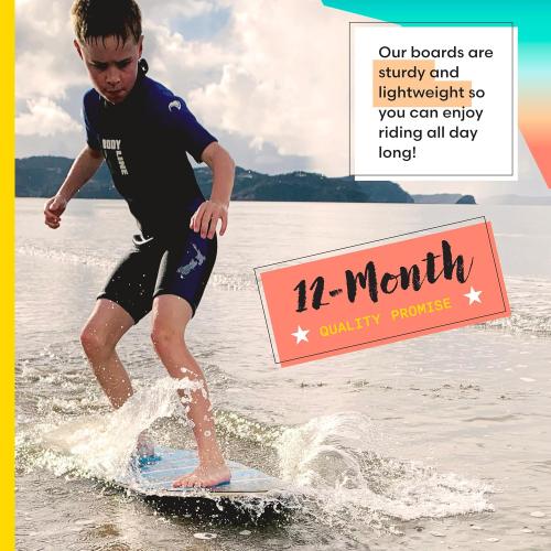 Own the Wave Black Claw Strike 40″ High Performance Wooden Skimboard - Features Non-Slip Traction Pad | Comes with Padded Carry Bag Made from Recycled Plastics – for Kids and Adults