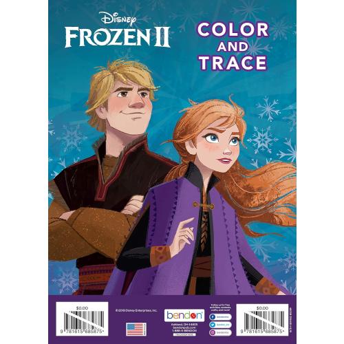 Disney Frozen 2 Elsa and Olaf 48-Page Color and Trace Activity Book, Bendon 46038