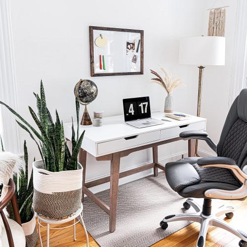 Loddie Doddie Magnetic Dry Erase Board - 18 x 24 in, Rustic Frame - Easy-Clean Surface & Whiteboard for Wall - Magnet Board - Vertical & Horizontal Mounting Hanging Whiteboard