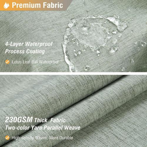 BTTN 96 Inch Extra Long Shower Curtain - Linen Textured Heavy Duty Tall Fabric Shower Curtain Set with 12 Plastic Hooks, Large Simple Neutral Cloth Shower Curtains for Bathroom, 72x96 Inch, Sage Green