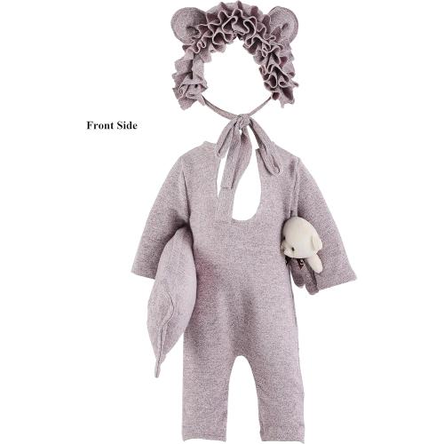 RN Holibeat Baby Girl Purple Photography Props Super Soft Newborn Girl Photo Shoot Outfits Costumes (Purple)