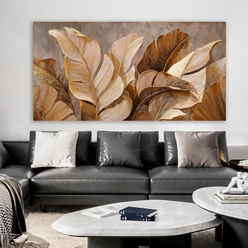 Dimpaga Canvas Wall Art Decor Artwork for Wall Decor Wall Art Pictures for Living Room Botanical Wall Art Prints Brown Modern Wall Art Decorations Artwork for walls Bedroom Office Decor 20 X 40
