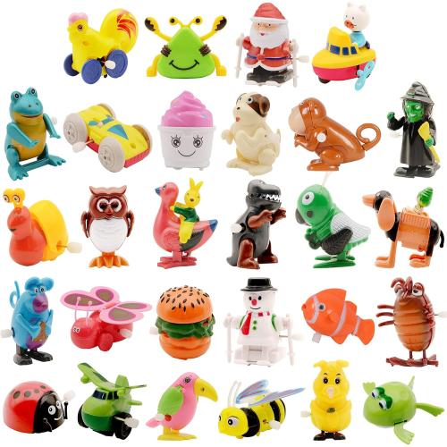 Wind Up Toy,28 Pack Assorted Clockwork Toy Set, Wind Up Animal Party Favors Toy Great Gift for Boys Girls Kids Toddlers(Contents and Color May Vary)