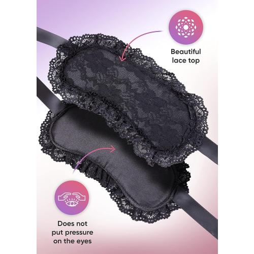 Black Set Lace Sleep Mask