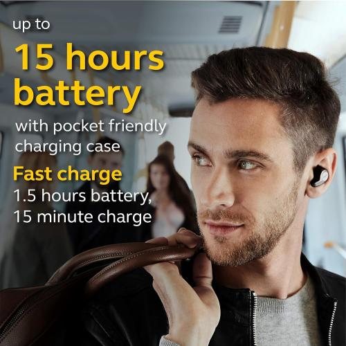 Jabra Elite 65t Alexa Enabled True Wireless Earbuds Charging Case – Titanium Black