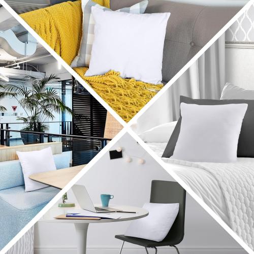 Utopia Bedding Throw Pillows (Set of 1, White) –  Down Alternative Pillows for Bed, Sofa, and Couch - Fluffy Decorative Stuffer Pillow for Indoors & Outdoors