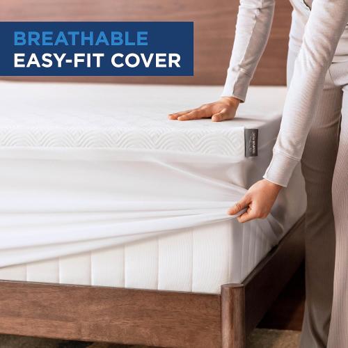 Tempur-Pedic Tempur -Cloud 2-Inch Mattress Topper, Twin XL, White