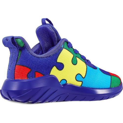 Blue EUR Size32 Soulsfeng Kids Tennis Shoes Lightweight Breathable Boys Running Shoe Fashion Walking Sneakers for Girls (Little Kid/Big Kid)