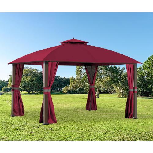 SCOCANOPY Replacement Cover Fit for 10X12 Ft Eagle Brooke Soft Top Gazebo Model A101007600, A101007603, A101007604,(Burgundy)