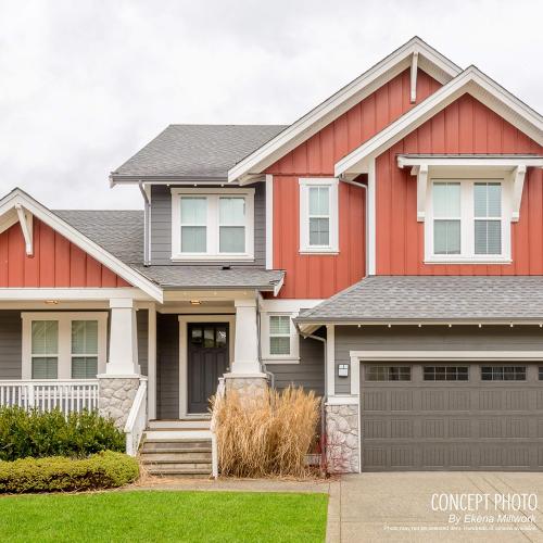 Set of 3 Size 3 1/2W x 7D x 7H Color White  Ekena Millwork BKTP04X07X07BRY Standard Bryant Architectural Grade PVC Brackets, 3 1/2W x 7D x 7H