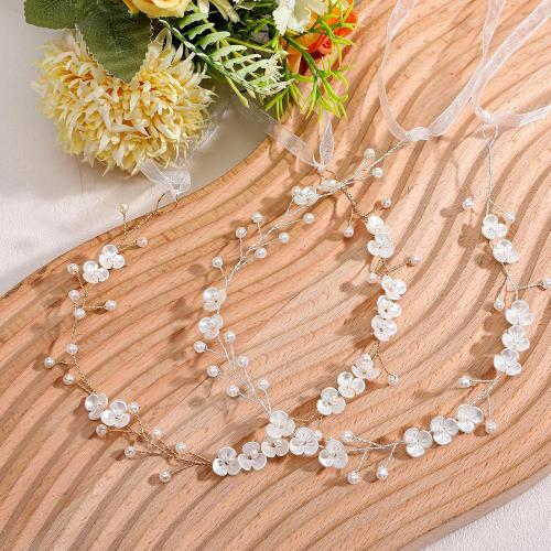 JIEYAO  Flower Girl Hair Accessory, Pearl Headpiece for Girls and Women Adjustable Wedding Headband Head Crown for Women Girls Wedding Birthday Party First Communion