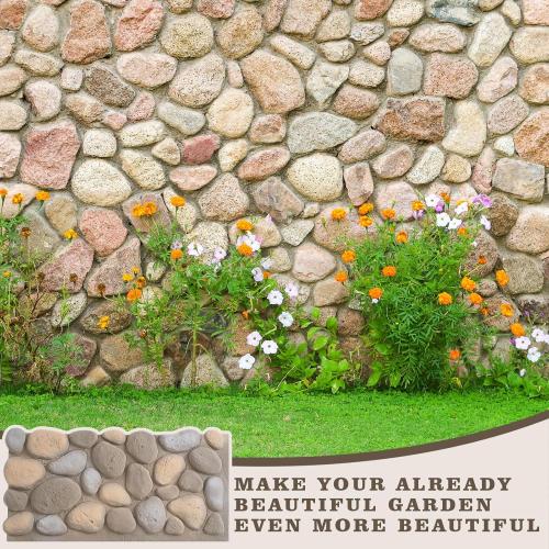 1 Pack PU Faux Stone Panel 47 w x 23.23 h x 2 d Artificial 3D Rock Veneer for Interior Exterior Wall Decor Stone Siding for Outdoor Home Improvement Projects