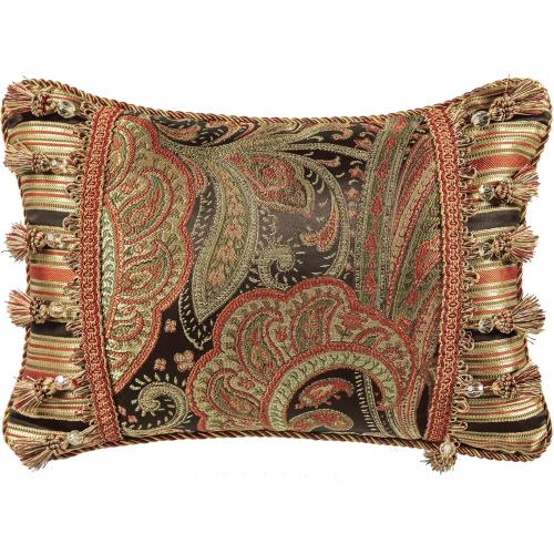 Loom and Mill 9-Piece Jacquard Comforter Sets Queen, Classic Paisley Design Bed in a Bag, Luxury Vintage Damask Bedding Set with Euro Shams, Bedskirt, Filled Decorative Pillow for Home(Queen)