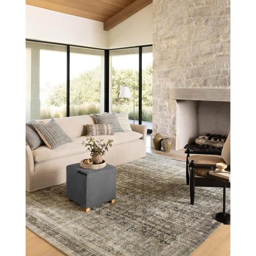 Loloi Amber Lewis Morgan Collection MOG-02 Navy/Sand 2'-0 x 5'-0 Accent Rug, Neutral Area Rug for Room Décor, Vintage Rug Inspired, Soft Area Rug for Living Room, Bedroom, Dining Area