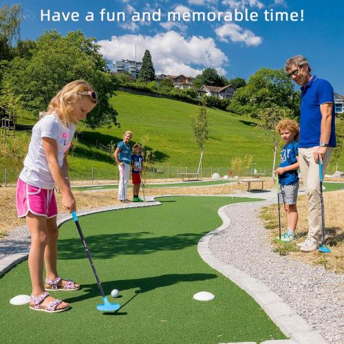 KOFULL 2 Pack Golf Putters for Men and Women Two Way Mini Golf Putter Adjustable Length Kids Putter for Right or Left Handed Suitable for Children, Teenagers, Adults