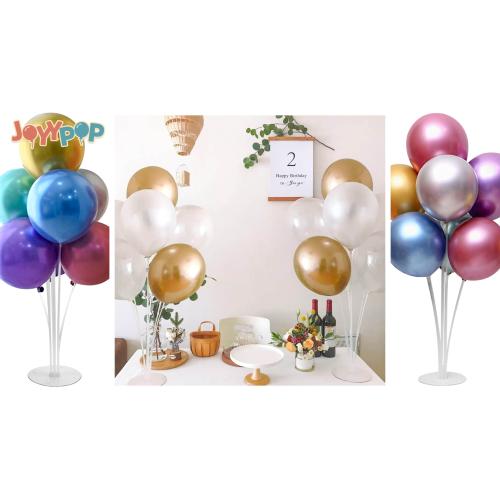JOYYPOP 4 Sets Balloon Stand Kit For Table, Balloon Sticks with Bases