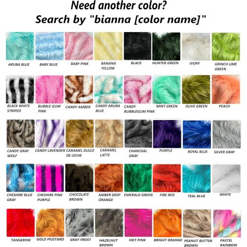 Bianna Olive Green Faux Fur Fabric, by The Yard, American Seller, Luxury Shag Shaggy Material for Crafting, Sewing, Costumes, Fursuits, Home Decor (5x60 inches)