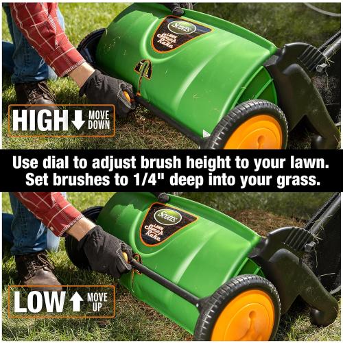 Scotts Outdoor Power Tools LSW70026S 26-Inch Push Lawn Sweeper, Black/Green