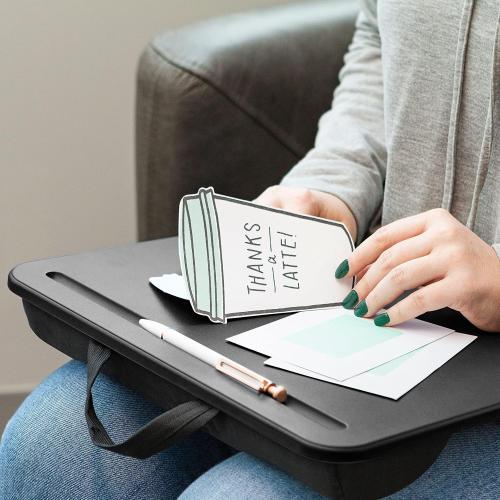 LAPGEAR Compact Lap Desk - Fits up to 15 Inch Laptops - Black - Style No. 43108