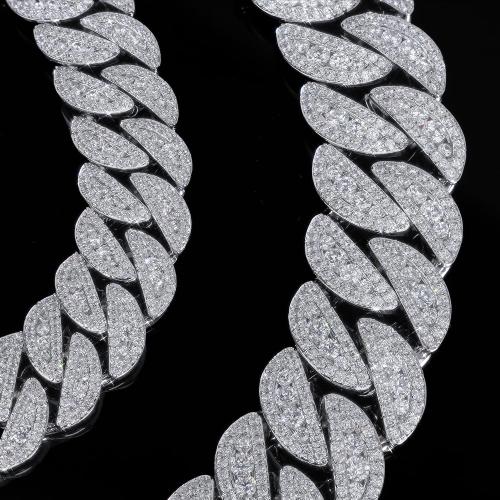 Iced Out Cuban Link Bracelet for Men, 12-20MM Flooded Hip Hop Bling Bracelet with 5A Cubic Zirconia, Heavy Big Size Miami Cuban Bracelet, Luxury CZ Cuban Link Jewelry for Women
