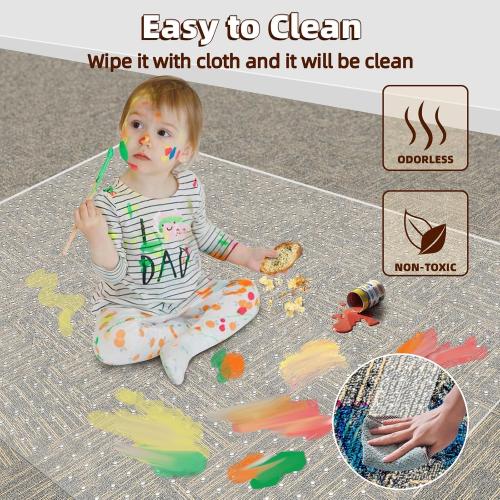 Office Chair Mat for Carpet: 36 x 48 Plastic Heavy Duty Computer Desk Mats with Lip for Low Flat and No Pile Carpeted Floor - Clear Rug Pad for Rolling Chairs Office Work Home Gaming Rectangle