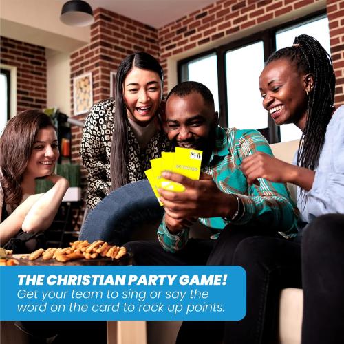 Kulture Games Get ChurchED | The Christian Party Game| Christian Gifts & Cards | Bible Trivia Game | Charades Games | Family & Youth Groups | Bible Quiz (Sing, Act/Charades, Explain)