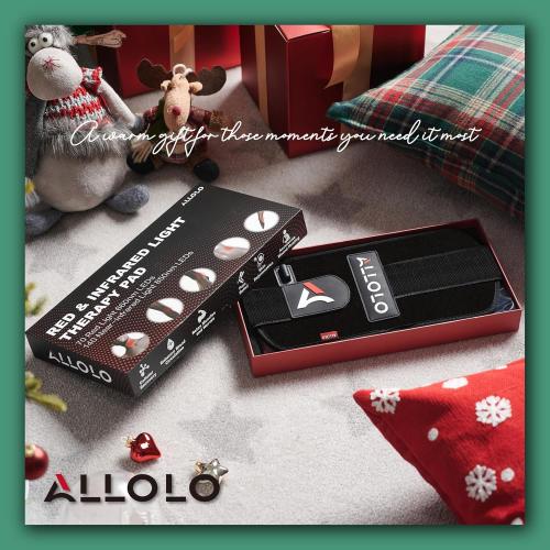 ALLOLO Red Light Therapy for Body, 3-in-1 LED Bead with Timer Remote Control, 12.6*6.3 660nm&850nm Infrared Light Therapy for Body Pain Relief Wearable for Muscle Repair