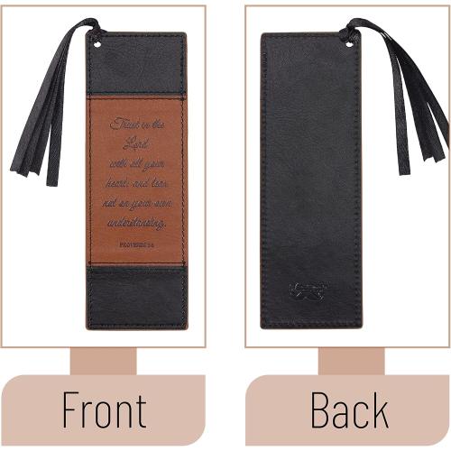 Mr. Pen- Christian Faux Leather Bookmarks, 2 Pack, Bible Verse, Religious Book Mark