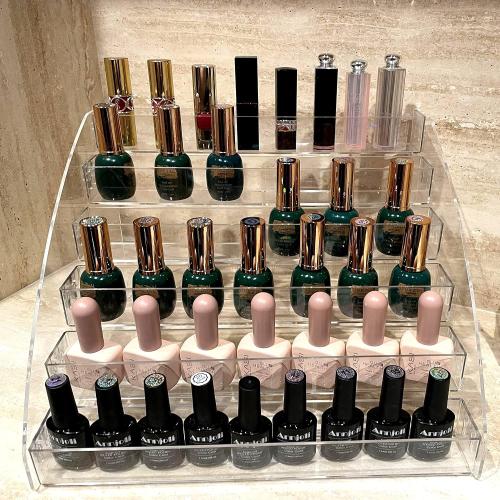 Sunglasses Organizer Clear Eyeglasses Display Case Sticker Display Tray For Glasses Tabletop Holder Stand (6 layer)
