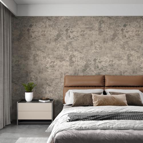 48x354inch Extra Wide Grey Concrete Peel Stick Wallpaper 3D Cement Look Contact Paper Matte Thicken Adhesive Waterproof Vinyl Wall Sticker for Apartment Office Retro Industrial Style Earthy Grey