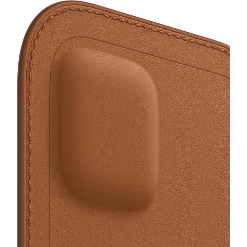 Apple iPhone 12 Pro Max Leather Sleeve with MagSafe - Saddle Brown