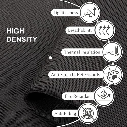 DECOLAB Room Partition Panel, Freestanding Portable Privacy Cubicle Partition for Offices, Classroom, Studio, Healthcare, Workspace, Scratch Resistance, 29x65 Midnight