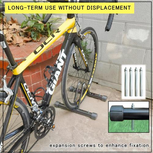 Bike Rack，Bike Stand Floor for for Mountain MTB & Road Bicycles，Adjustable Bike Rack Garage, Indoor/Outdoor Bicycle Stand,Sturdy and Small Ready for Mountain Bike and Road Bike
