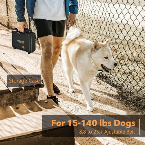 Dog Training Collar 2 Dogs with APP Control - 1/2 Mile Range E Collar for Dogs, Bluetooth-Enabled Waterproof Electric Collar for Large Dogs (15-140 lbs)