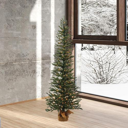 Vickerman 4' Mini Pine Artificial Christmas Tree, Warm White Italian LED Mini Lights, ( see the pictures)