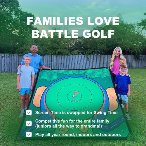 Chipping Game - The Original Portable Golf Game for Chipping Practice for Dads and Junior Golfers - Indoor and Outdoor (Extra Balls Set - 8 Players)