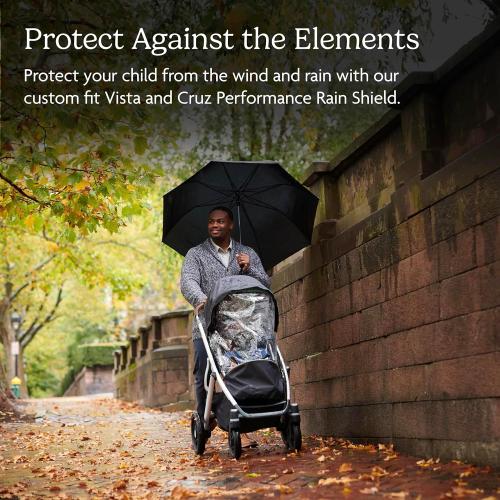 UPPAbaby Performance Rain Shield for Vista and Cruz Strollers / Waterproof and Windproof Coverage / Ventilated Design / Quick Attachment / Easy Access to Child