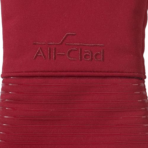 2pk All Clad Silicone Oven Mitt: Heat Resistant up to 500 Degrees - 100% Cotton & Silicone, 14x7 Oven Mitt for Kitchen and Barbeque,  Chili