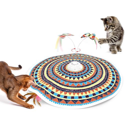 Potaroma Cat Toys Chargeable, 3in1 Hide and Seek, Interactive Fun
