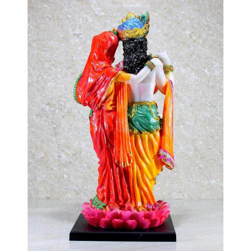 Size 16 eSplanade Resin Radha Krishna on Sofa Murti Idol Statue Sculpture (16 Inches)