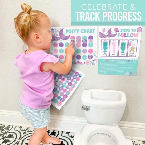 10 Potty Training Chart for Toddler Girls Sticker Reward Chart for Kids