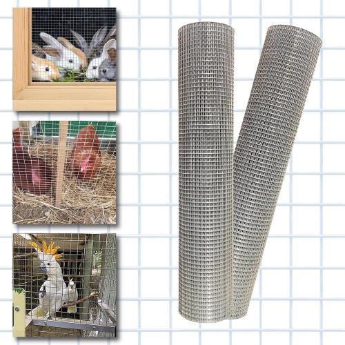 20GA Galvanized After Welding Hardware Cloth 24 in x 50 ft - 1/2 x1/2 inch Mesh