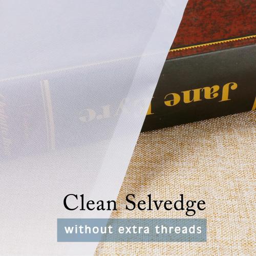 OWENIE White Sheer Curtains 96 Inches Long, Elegant Sheer Curtains for Bedroom, Window Voile Sheer Curtain Panels/Drapes/Treatment for Living Room, 2Pcs, Each 42 W x 96 L