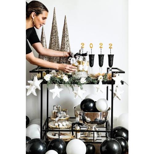 Mud Pie Marble and Gold Edge Riser Set, small 3 x 8 dia | large 4 x 10 dia