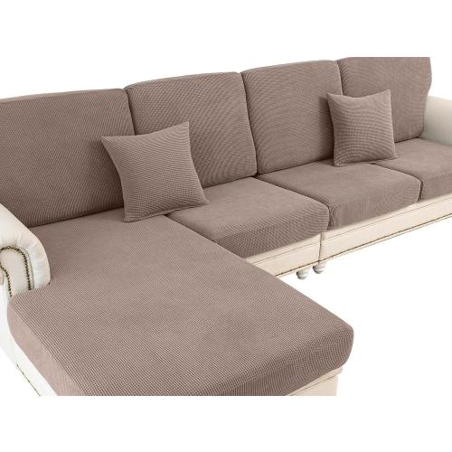 Couch Cushion Covers Seat Cushion Cover Stretch Couch Cover Separate Sectional Sofa Slipcovers Furniture Protector(3 Pieces for Seat or Sofa Backrest, Khaki)