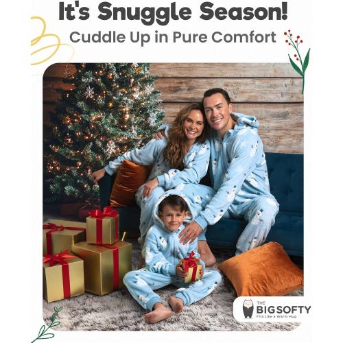 The Big Softy Christmas Onesie Adult & Kids - Christmas Onesie Pajamas - Christmas Adult Onesie Pajamas, set of 1, small