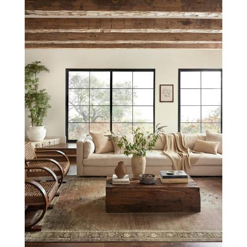 Loloi Magnolia Home by Joanna Gaines Sinclair Collection SIN-06 Clay/Tobacco 5'-0 x 7'-0, .25 Pile Height, Machine Washable, Area Rug
